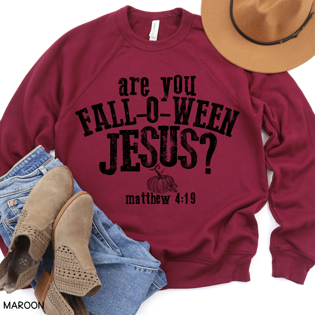 Halloween - Sweatshirt - Are You Fall-O-Ween Jesus?