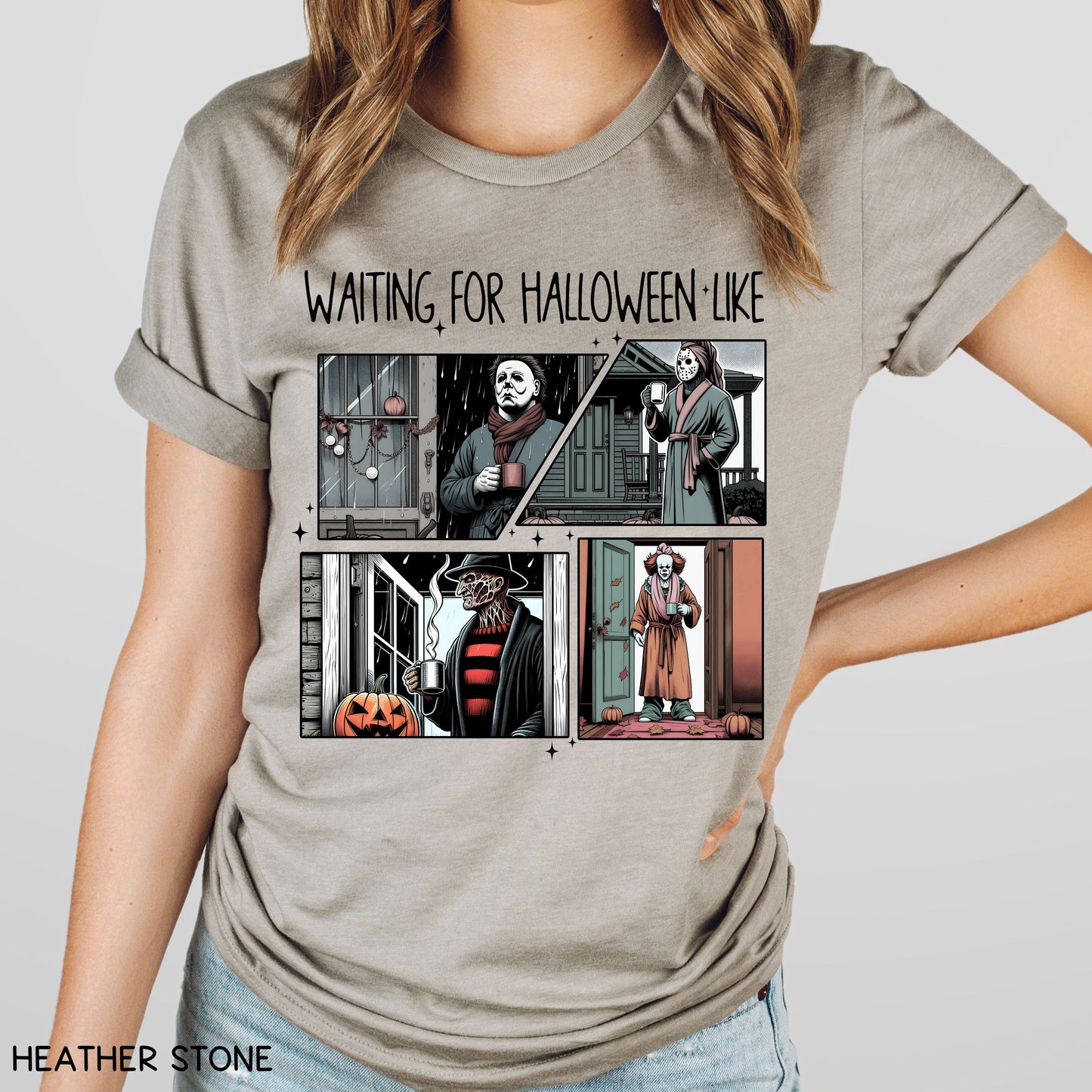 Halloween - Villains Waiting For Halloween - Unisex Adult Tee