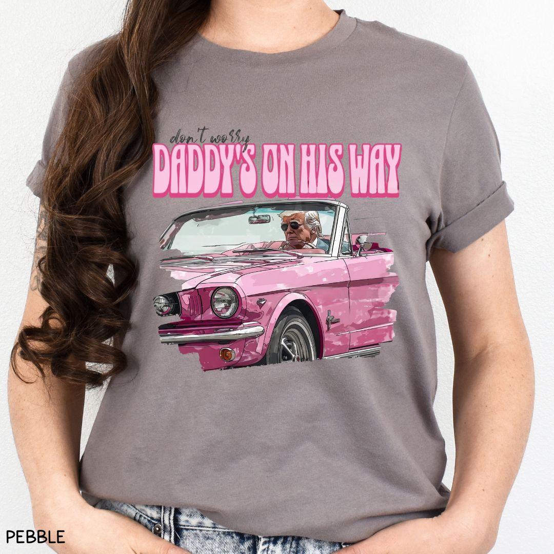 America - Trump Daddy's On His Way - Unisex Adult Tee