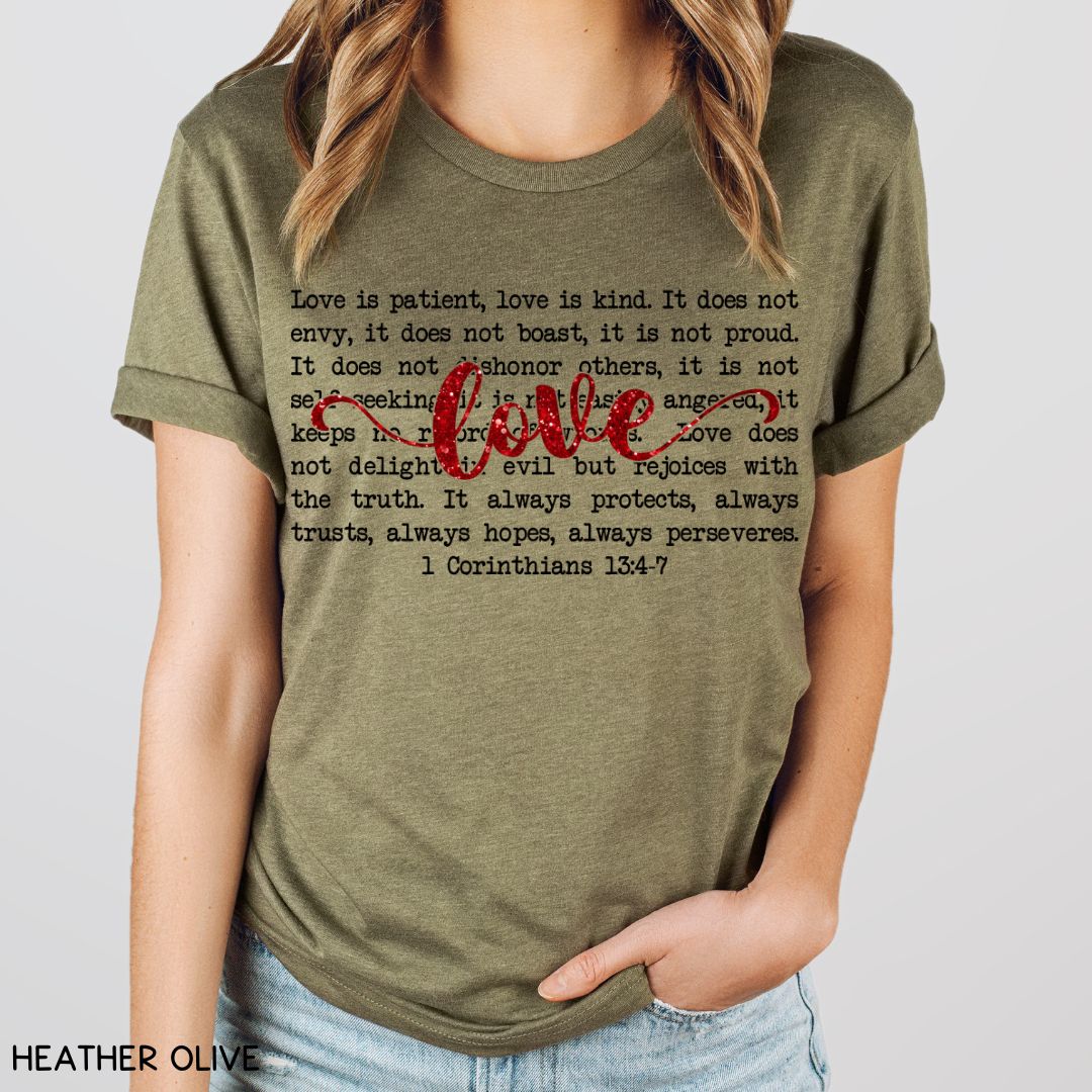 1 Corinthians Love - Unisex Adult Tee