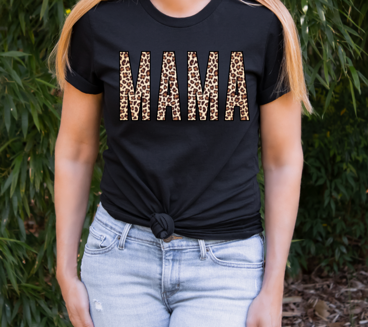 MAMA Leopard Print - Unisex Adult Tee