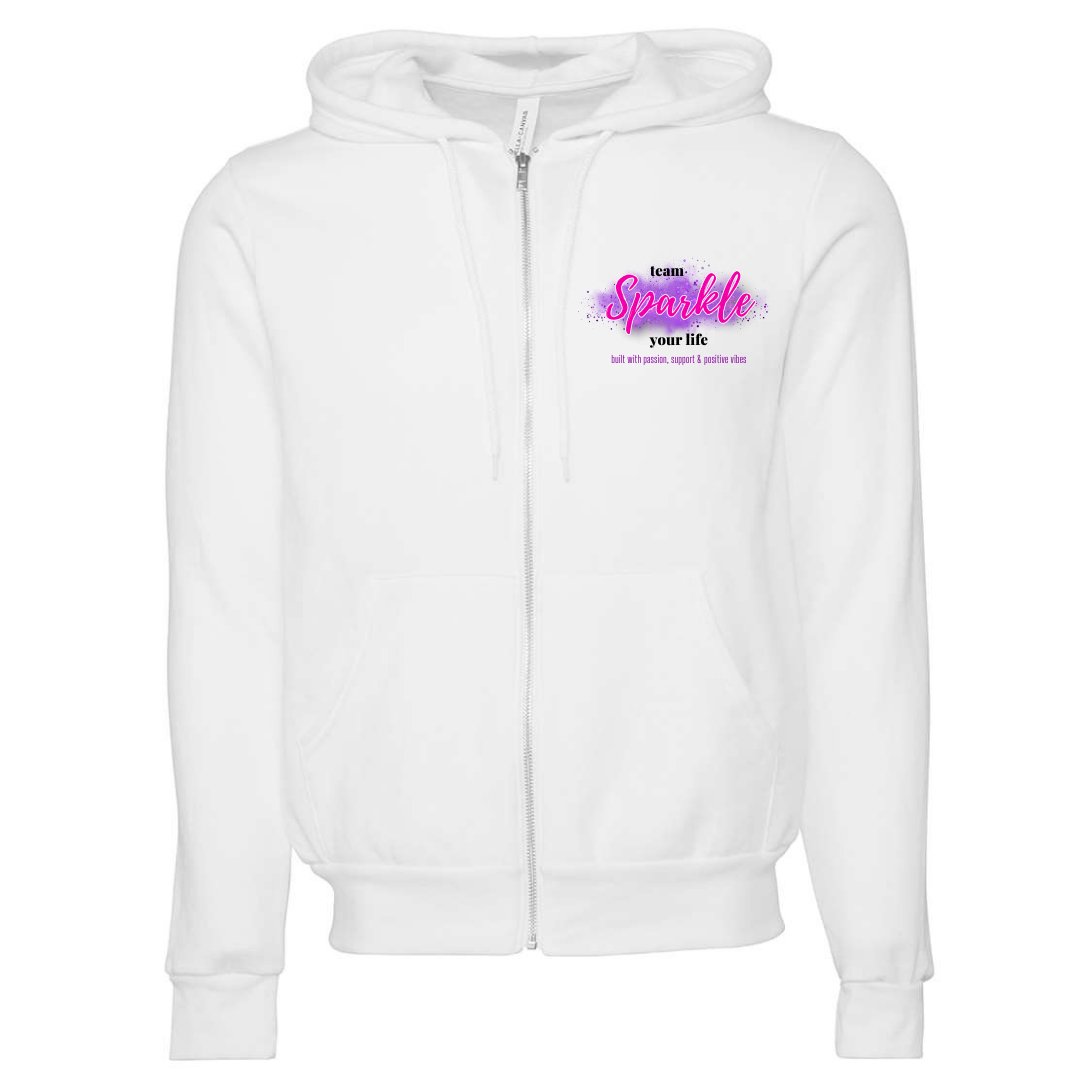 Team Sparkle Your Life - Purple Logo - Zip Up Hoodie